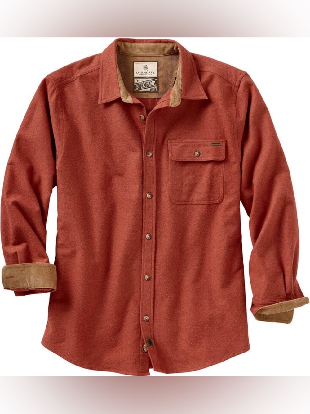Legendary Whitetails Men's Buck Camp Flannel Shirt In Barnwood Heather